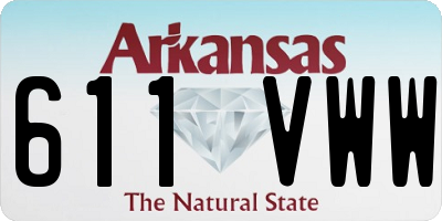AR license plate 611VWW