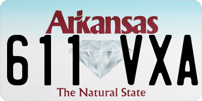 AR license plate 611VXA