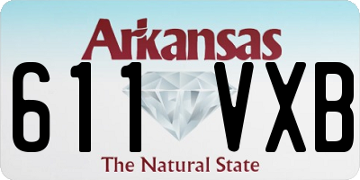 AR license plate 611VXB