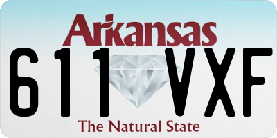 AR license plate 611VXF