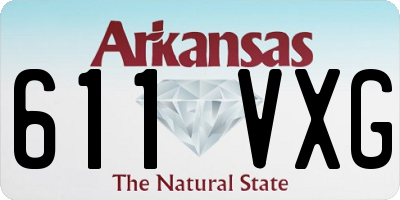 AR license plate 611VXG