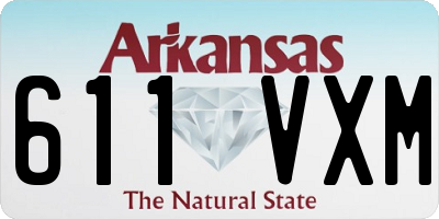 AR license plate 611VXM