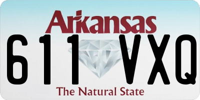 AR license plate 611VXQ