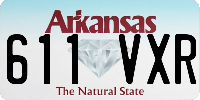 AR license plate 611VXR