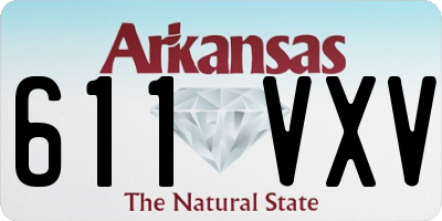 AR license plate 611VXV