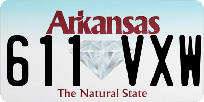 AR license plate 611VXW