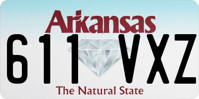 AR license plate 611VXZ