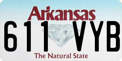 AR license plate 611VYB