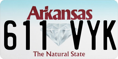 AR license plate 611VYK