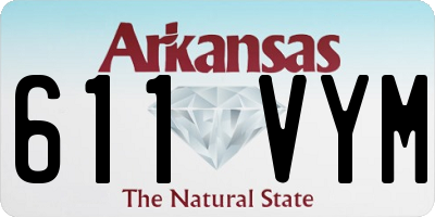 AR license plate 611VYM