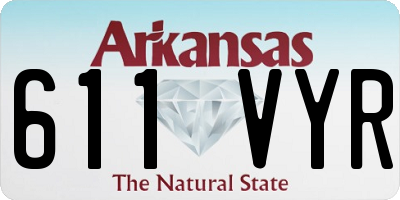 AR license plate 611VYR