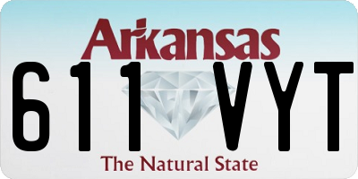 AR license plate 611VYT