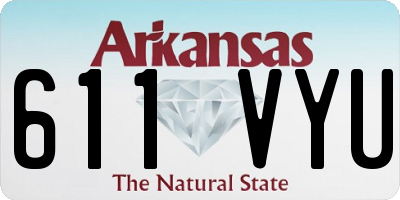 AR license plate 611VYU