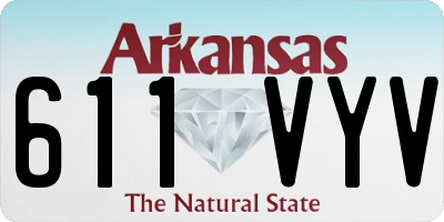 AR license plate 611VYV
