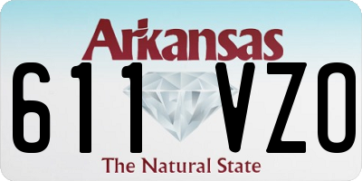 AR license plate 611VZO
