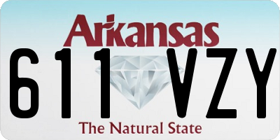 AR license plate 611VZY