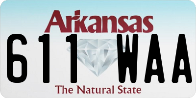 AR license plate 611WAA