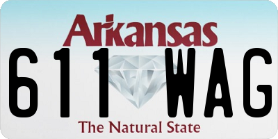 AR license plate 611WAG