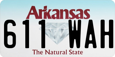 AR license plate 611WAH