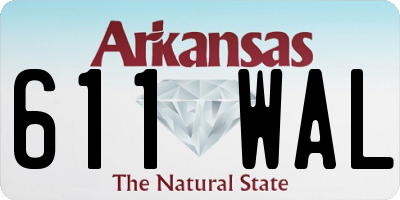 AR license plate 611WAL