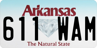 AR license plate 611WAM