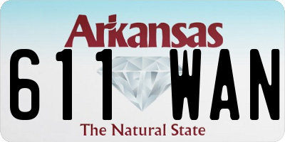 AR license plate 611WAN