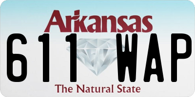 AR license plate 611WAP