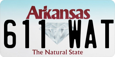 AR license plate 611WAT