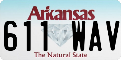AR license plate 611WAV