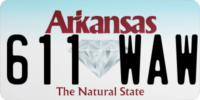 AR license plate 611WAW