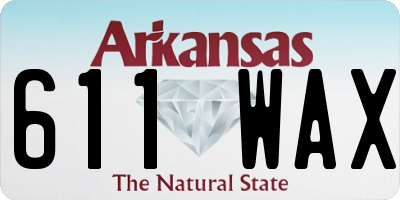 AR license plate 611WAX