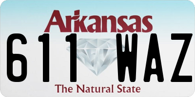AR license plate 611WAZ