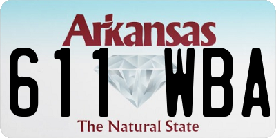 AR license plate 611WBA