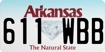 AR license plate 611WBB