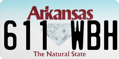 AR license plate 611WBH