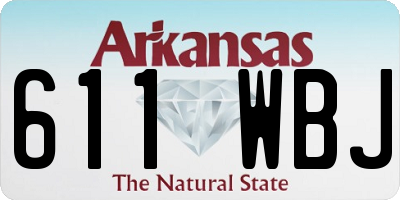 AR license plate 611WBJ