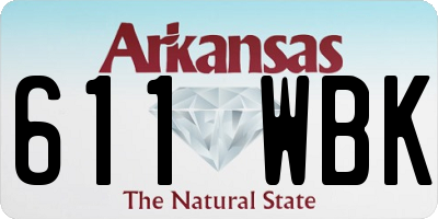 AR license plate 611WBK