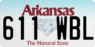 AR license plate 611WBL