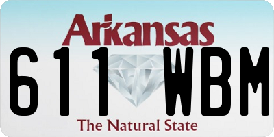 AR license plate 611WBM