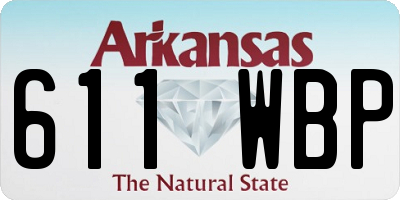 AR license plate 611WBP
