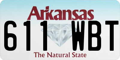 AR license plate 611WBT