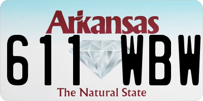 AR license plate 611WBW