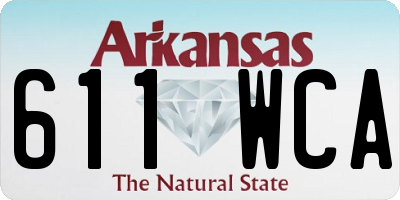 AR license plate 611WCA