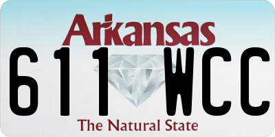 AR license plate 611WCC