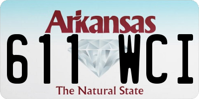 AR license plate 611WCI