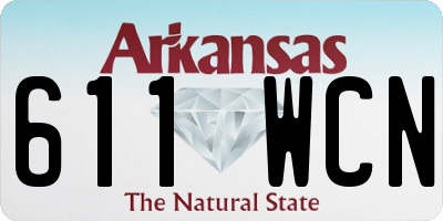 AR license plate 611WCN