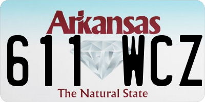 AR license plate 611WCZ