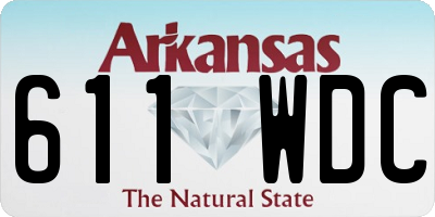 AR license plate 611WDC