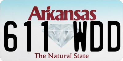 AR license plate 611WDD