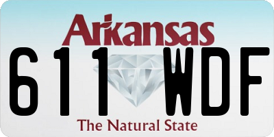 AR license plate 611WDF